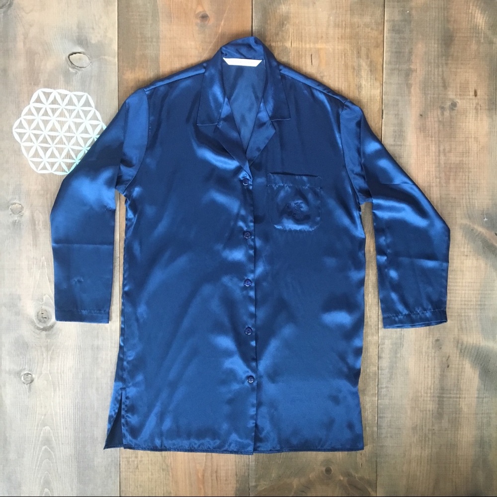 Victoria's Secret Midnight Blue Night Shirt. Sz S